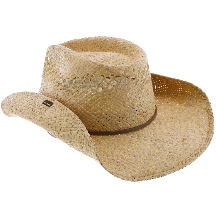 Bridger Vented Raffia Straw Cowboy Hat