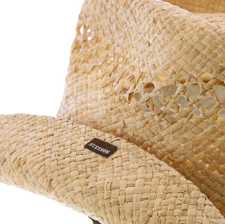 Bridger Vented Raffia Straw Cowboy Hat