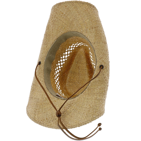 Bridger Vented Raffia Straw Cowboy Hat