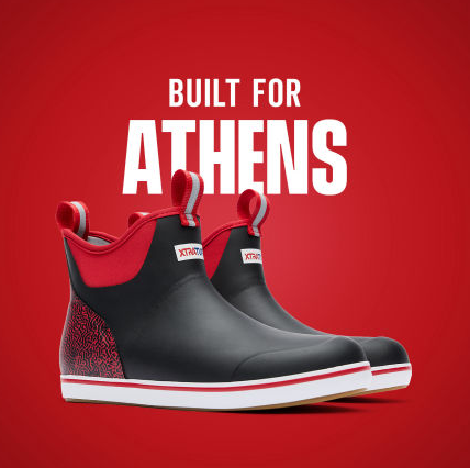 Tailgate 6" Ankle Deck Boot - Black & Red