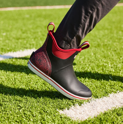 Tailgate 6" Ankle Deck Boot - Black & Red