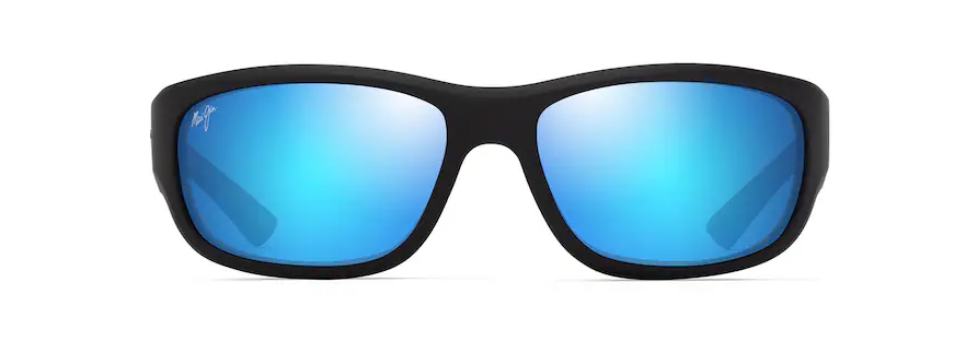 Ma Ukele Matte Black & Blue with Blue Hawaii Lense