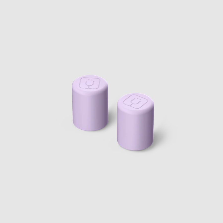 Magnetic Straw Cover Lavender | 2-Pack