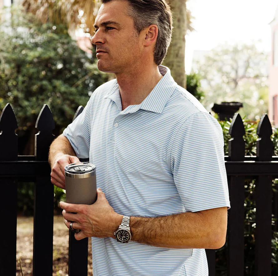 TSG Topper Polo - Sky Cast Stripe