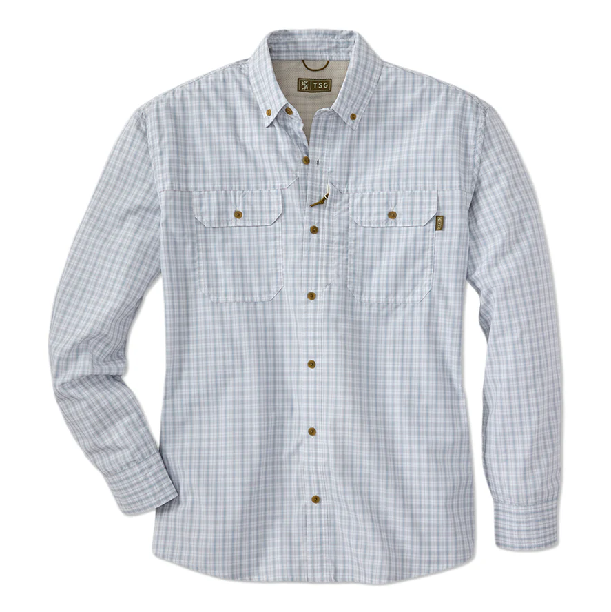 TSG Airetex™ Brooks Long Sleeve Shirt - Field Plaid Grey