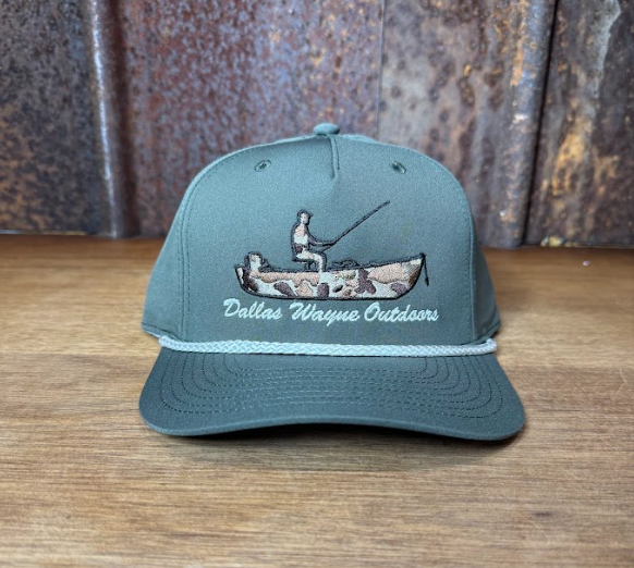 Duck Camo Skiff Hat - Dark Olive