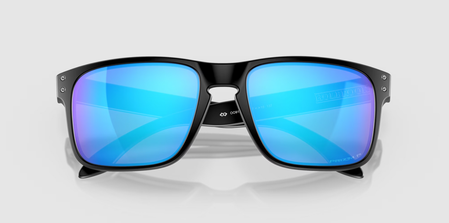 Holbrook™ Prizm Sapphire Polarized Lenses Matte Black Frame