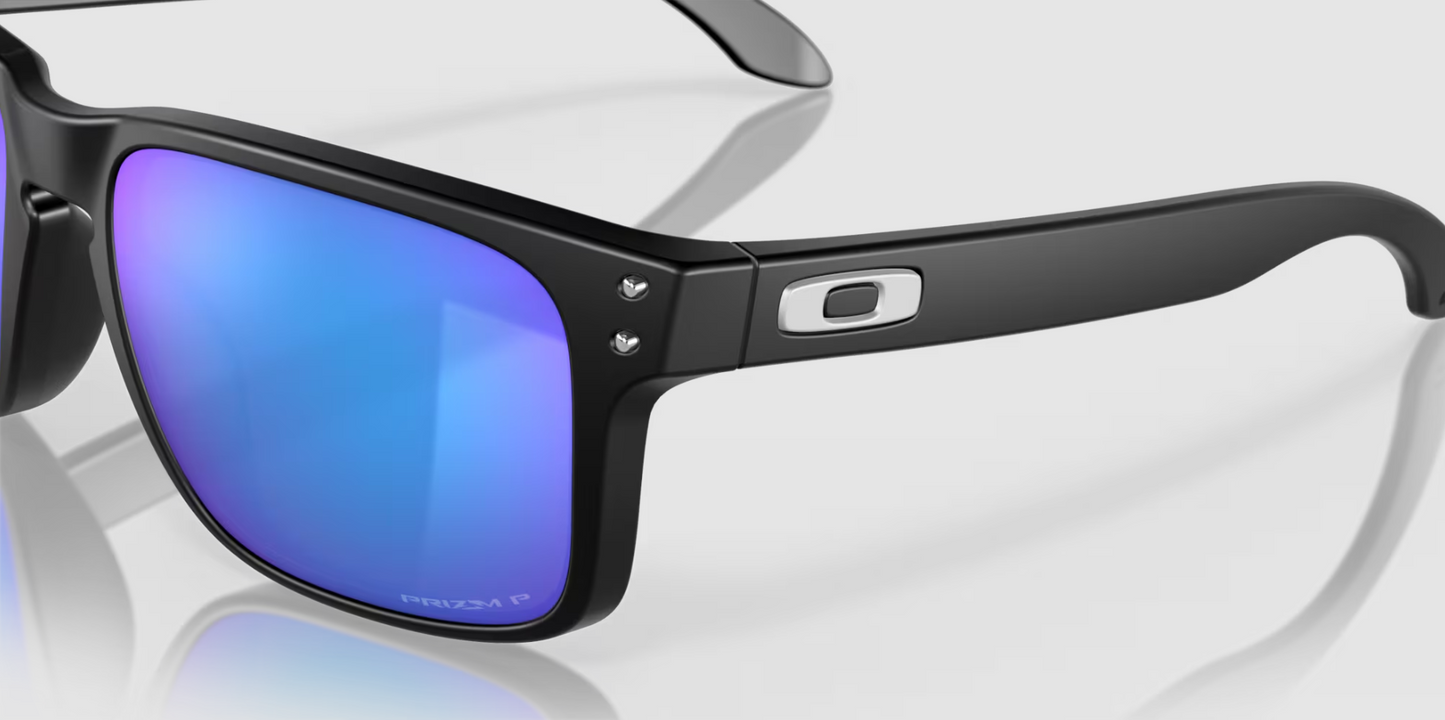 Holbrook™ Prizm Sapphire Polarized Lenses Matte Black Frame