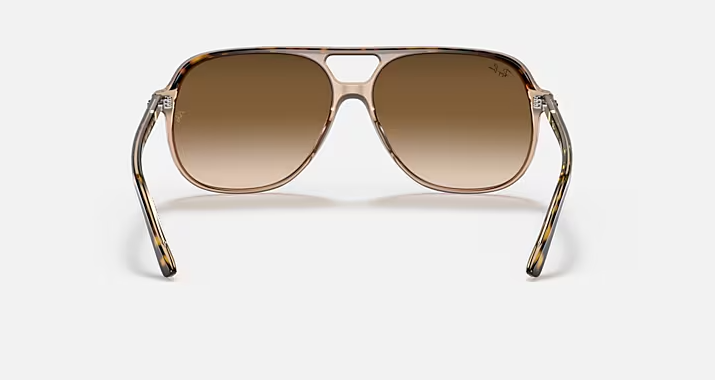 Bill Light Brown Gradient Lenses on Transparent Brown Polished Havana