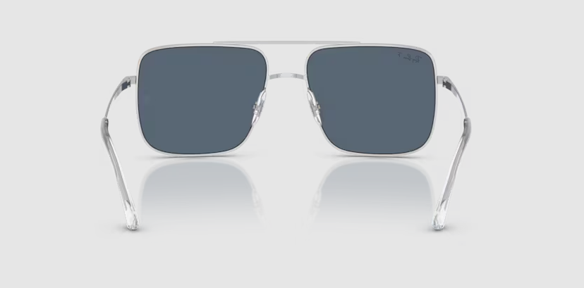 Ari Polarized Blue Lenses on Silver Frame