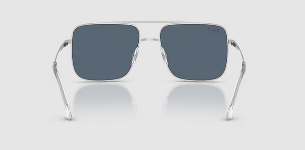 Ari Polarized Blue Lenses on Silver Frame