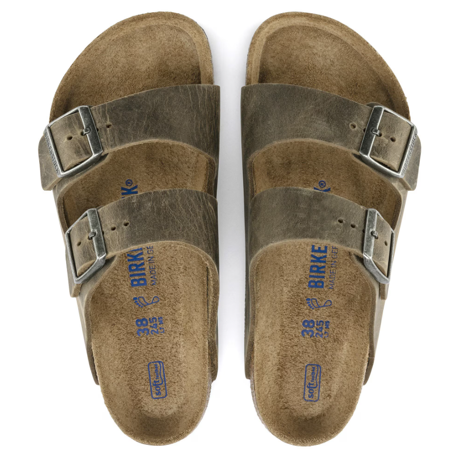 Arizona Soft Footbed Oiled Leather - Faded Khaki
