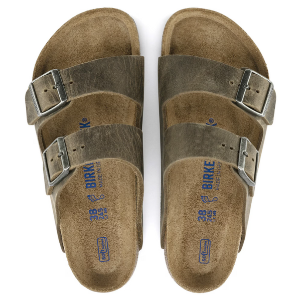 Arizona Soft Footbed Oiled Leather - Faded Khaki