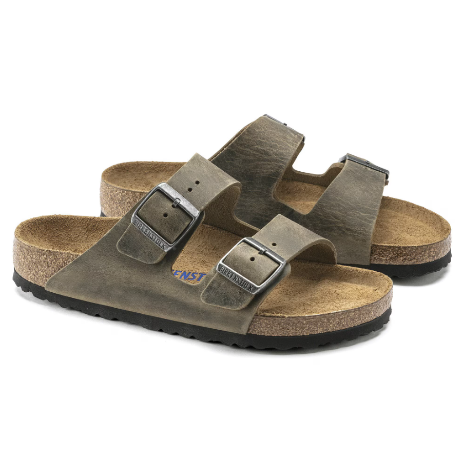Arizona Soft Footbed Oiled Leather - Faded Khaki