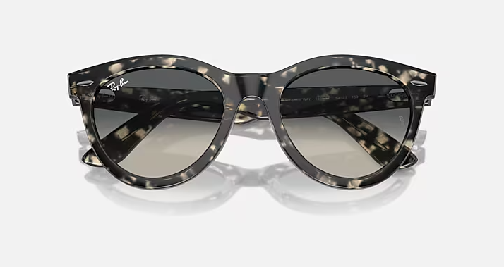 Wayfarer Way Polished Grey Havana Grey Gradient Lenses