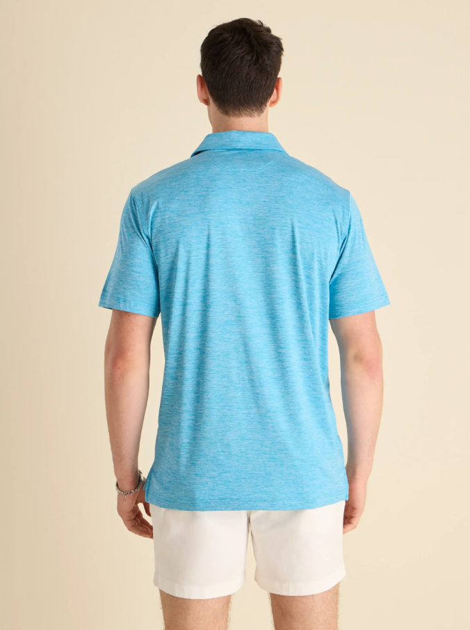 The Teal Blue Sea Performance Polo