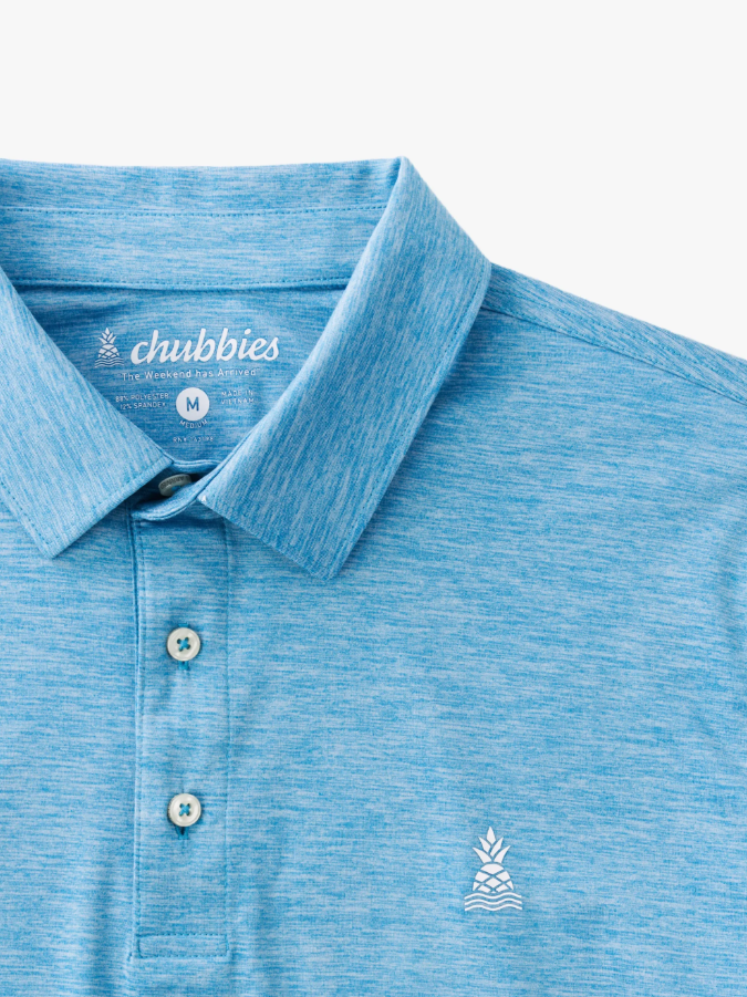 The Teal Blue Sea Performance Polo