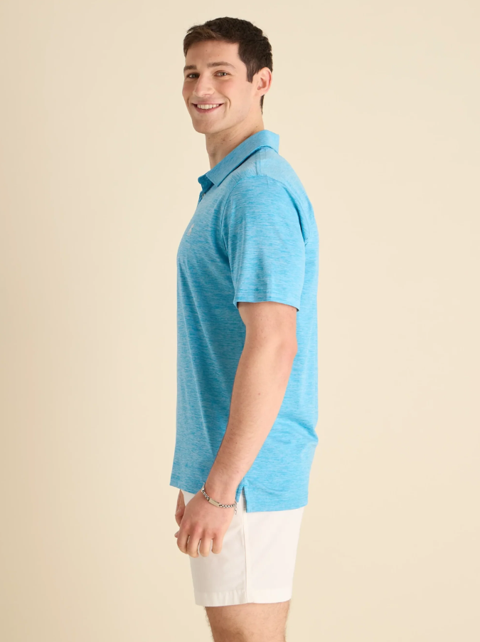 The Teal Blue Sea Performance Polo