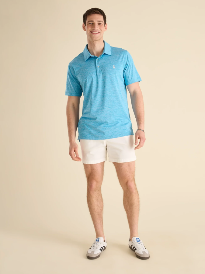The Teal Blue Sea Performance Polo