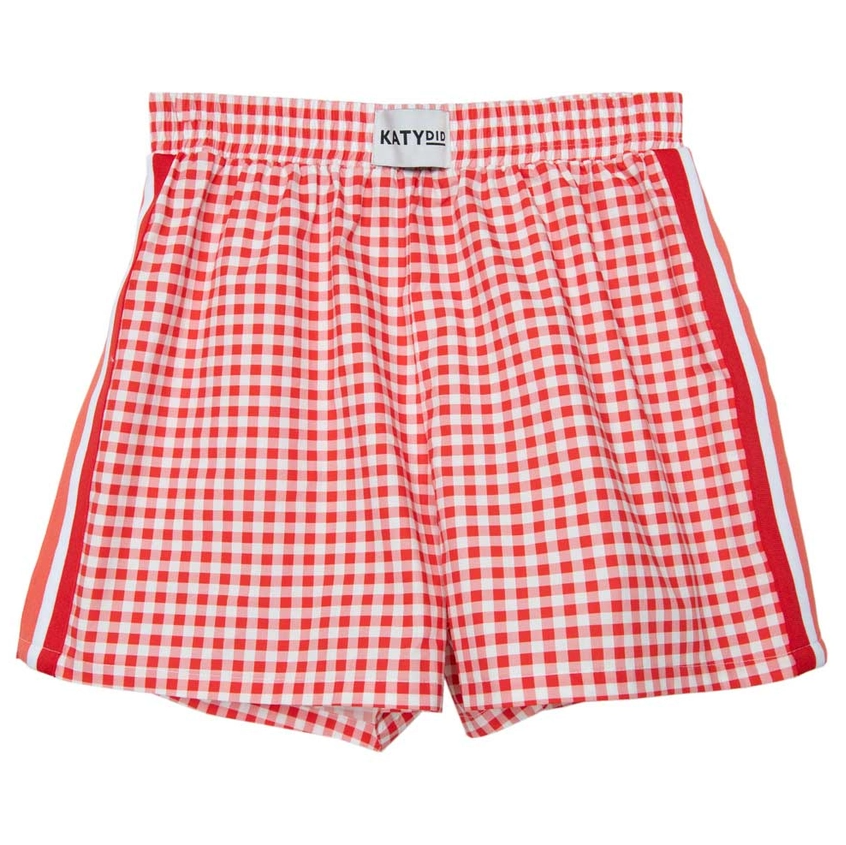 Red Plaid Ladies Boxer Short