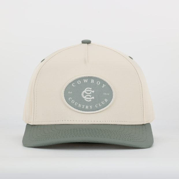 Two Tone Cotton Hat Green
