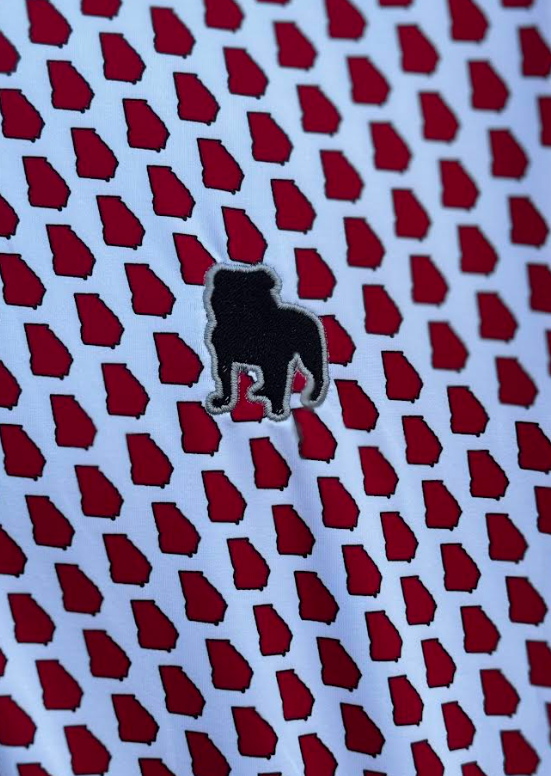 Georgia Outline Performance Polo - Tonal Standing Dog