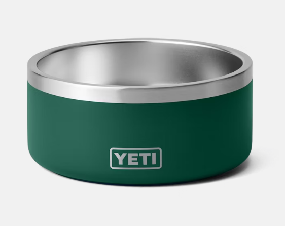 Boomer 8 Dog Bowl - Black Forest Green