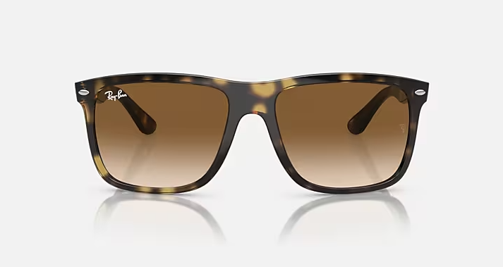 Boyfriend Two Polished Havana Gradient Brown Lenses
