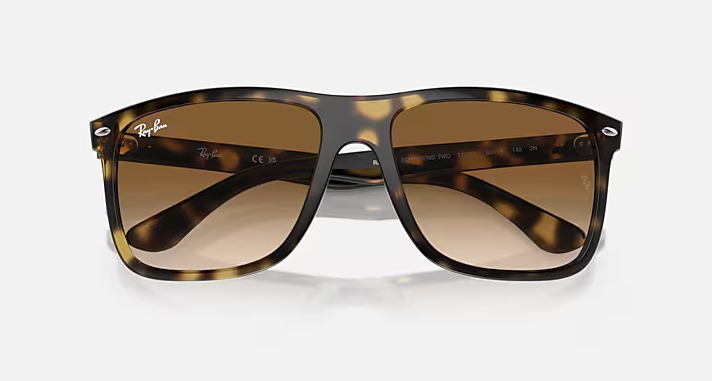 Boyfriend Two Polished Havana Gradient Brown Lenses