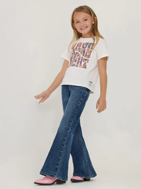 Wrangler X Girl's Lainey Wilson Baskin Blue Bell Bottom Jeans