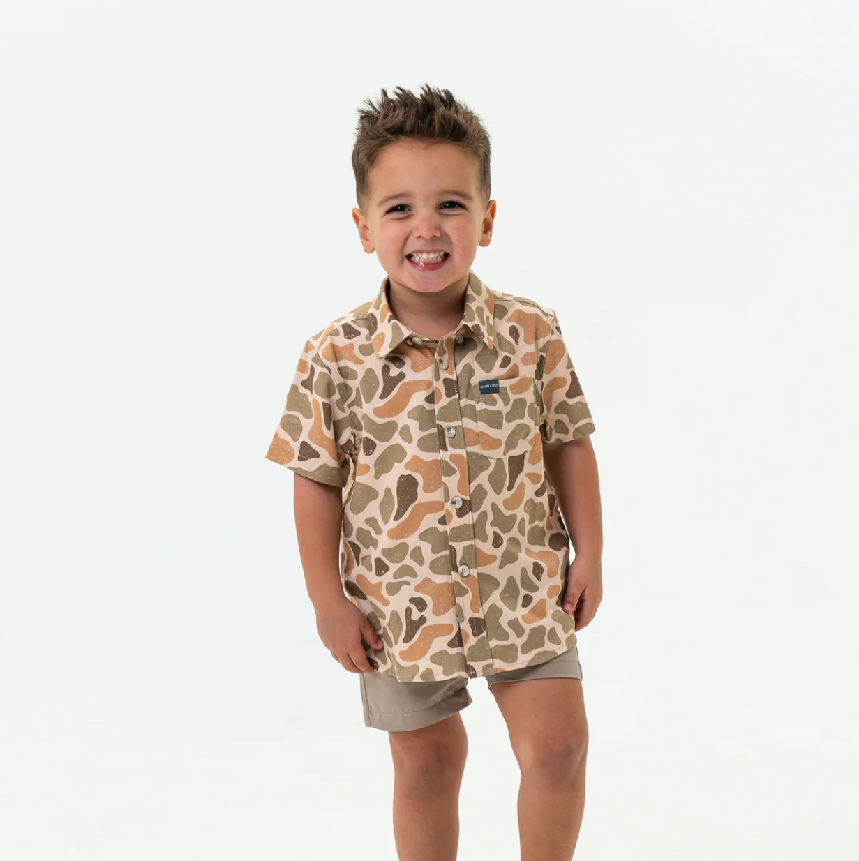 Youth Performance Button Up - Venado Camo
