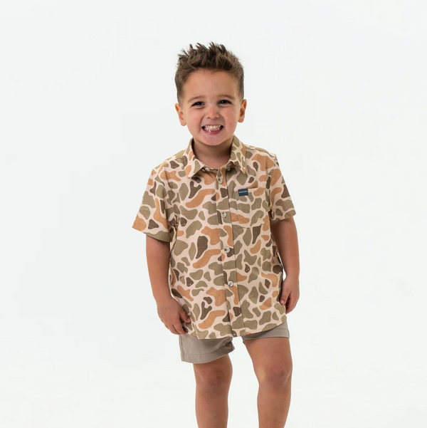 Youth Performance Button Up - Venado Camo