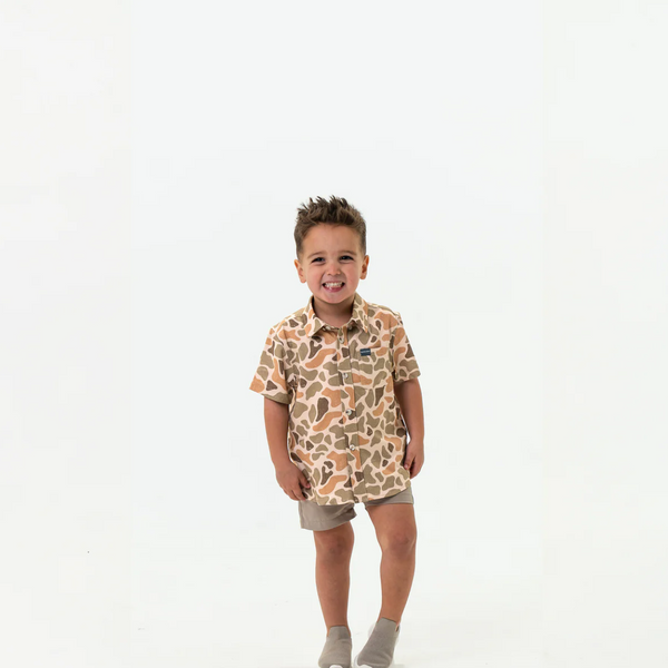 Youth Performance Button Up - Venado Camo