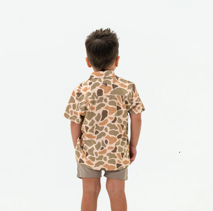 Youth Performance Button Up - Venado Camo
