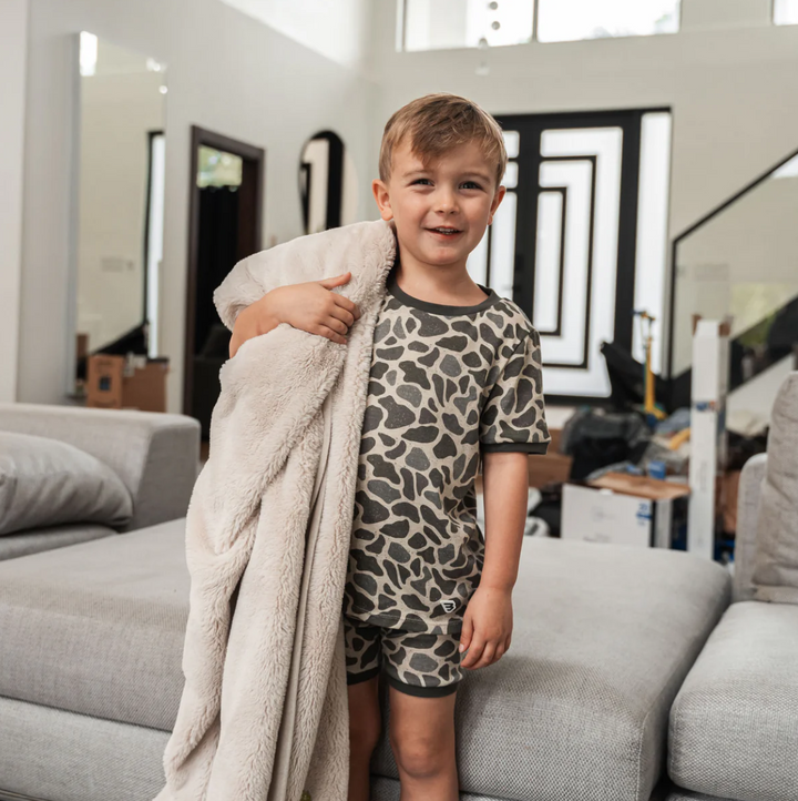 Youth Sleep Short Set- Classic Deer Camo