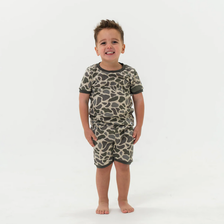 Youth Sleep Short Set- Classic Deer Camo