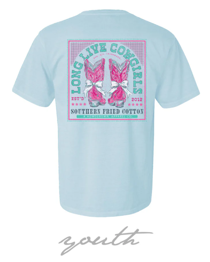 Youth Boots & Bows - Chambray