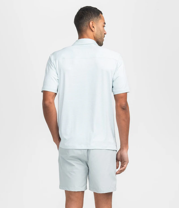 Heather Madison Stripe Polo - Chalky Mint