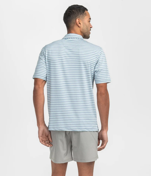 Tybee Stripe Polo - Baltic
