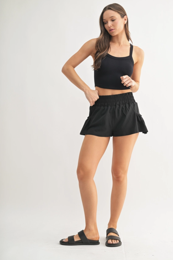 Chic Breeze Shorts - Black