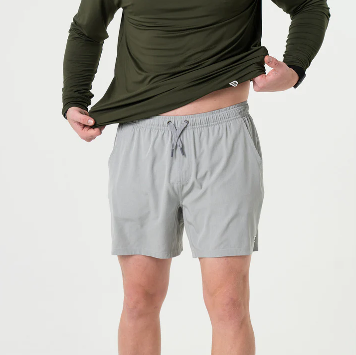 5.5" Athletic Short - Light Grey