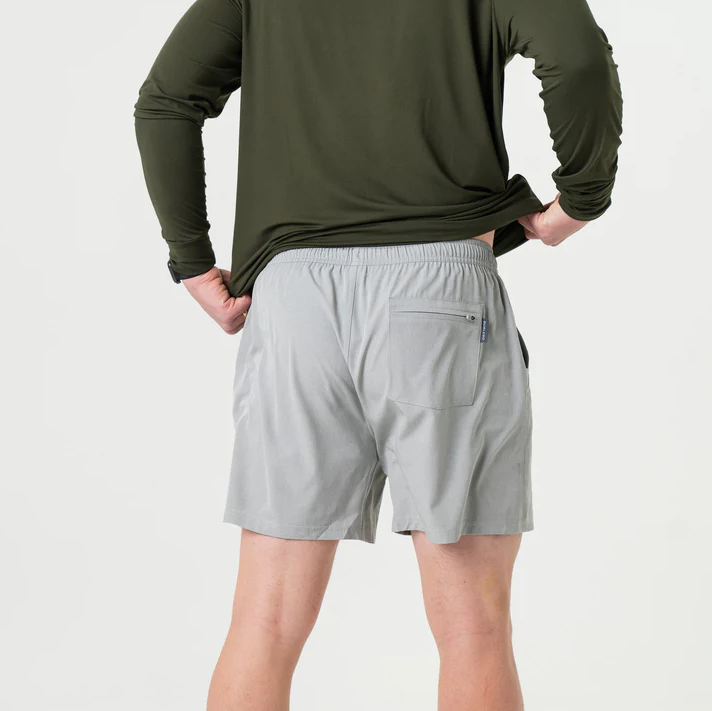 5.5" Athletic Short - Light Grey