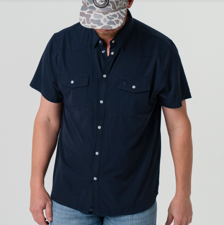Performance Western Shirt - Navy