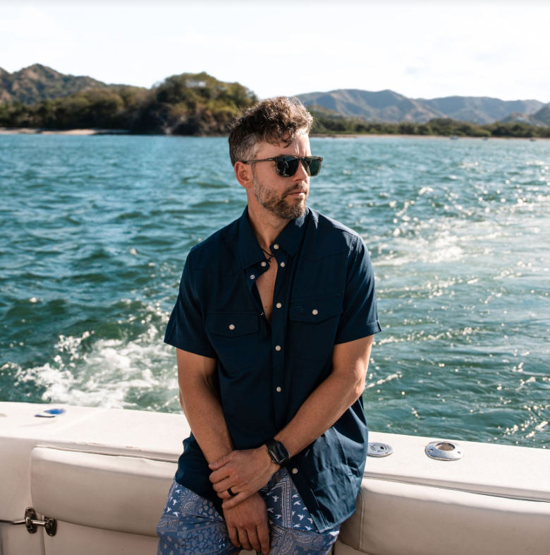 Performance Western Shirt - Navy