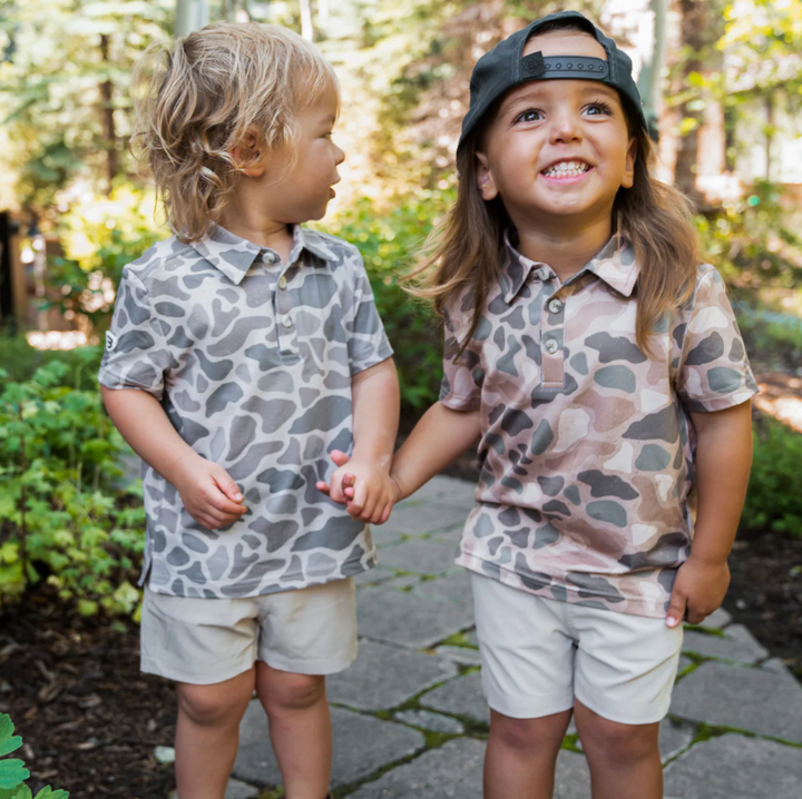 Youth Polo - Classic Deer Camo