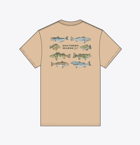 Southern Swimmers Tee - Audubon Tan