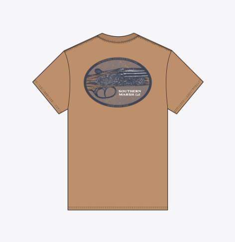 Heritage Engraved Tee - Camel