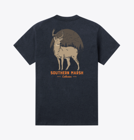 Eight Point Tee - Washed Lunar Navy