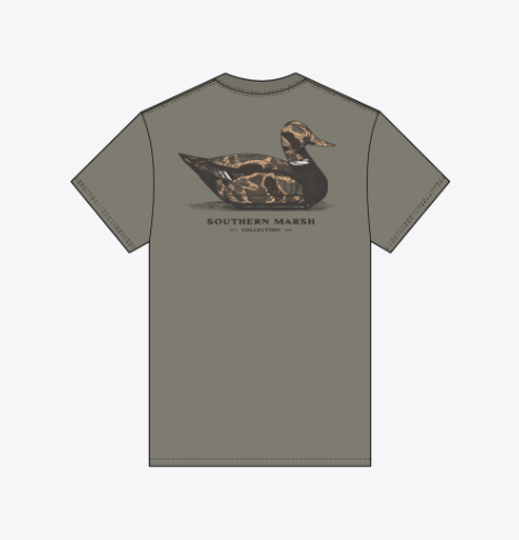 Vintage Duck Decoy - Stonewall Olive