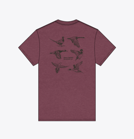 SEAWASH™ Tee - Field Sketches - Wine